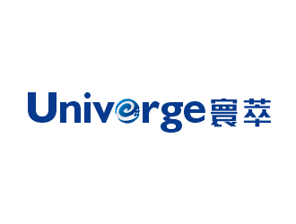 梁俊的寰萃Univerge+logo（公司中英文名+图形组合）logo设计