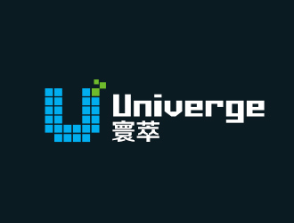 吴晓伟的寰萃Univerge+logo（公司中英文名+图形组合）logo设计