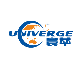 刘彩云的寰萃Univerge+logo（公司中英文名+图形组合）logo设计