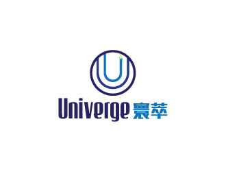 陈兆松的寰萃Univerge+logo（公司中英文名+图形组合）logo设计