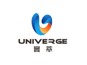 郭庆忠的寰萃Univerge+logo（公司中英文名+图形组合）logo设计