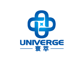 余亮亮的寰萃Univerge+logo（公司中英文名+图形组合）logo设计