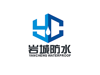 盛铭的YanCheng Waterproof岩城防水logo设计