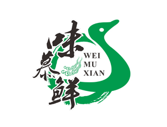 刘彩云的味慕鲜logo设计