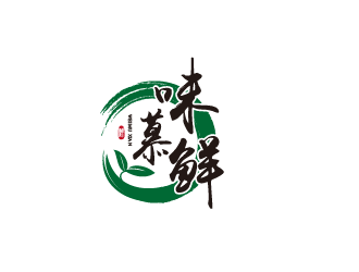 刘欢的味慕鲜logo设计