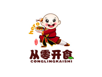 郭庆忠的从零开食【卡通人物设计】logo设计
