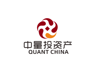 汤儒娟的中文：中量投资产，英文：QUANT CHINA  公司名称：中量投资产管理有限公司logo设计