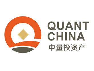 唐国强的中文：中量投资产，英文：QUANT CHINA  公司名称：中量投资产管理有限公司logo设计