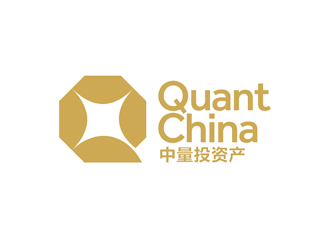 谭家强的中文：中量投资产，英文：QUANT CHINA  公司名称：中量投资产管理有限公司logo设计