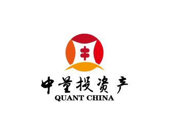 周金进的中文：中量投资产，英文：QUANT CHINA  公司名称：中量投资产管理有限公司logo设计