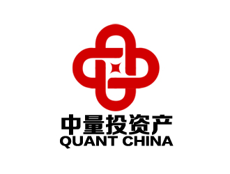 余亮亮的中文：中量投资产，英文：QUANT CHINA  公司名称：中量投资产管理有限公司logo设计