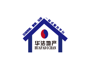 刘欢的华法地产 HUAFA Real Estate   法国投资，置业，安家一站式服务平台logo设计