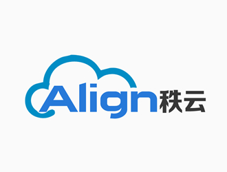 张青革的秩云（科技）AlignCloud 云计算logo设计