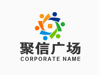 张青革的聚信广场logo设计