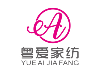 刘彩云的粤爱家纺logo设计