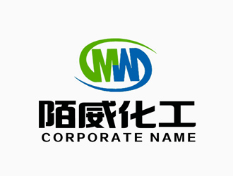 张青革的陌威化工原材料贸易公司英文字体logo设计