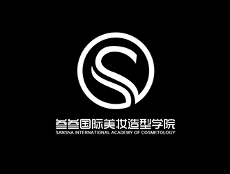 吴晓伟的叁叁国际美妆造型学院logo设计