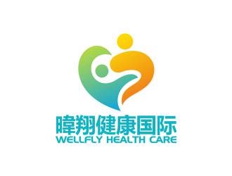 何嘉健的WellFly Health Care Co., Ltd. 暐翔健康国际事业股份有限公司logo设计