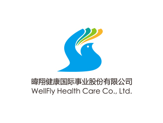 孙金泽的WellFly Health Care Co., Ltd. 暐翔健康国际事业股份有限公司logo设计
