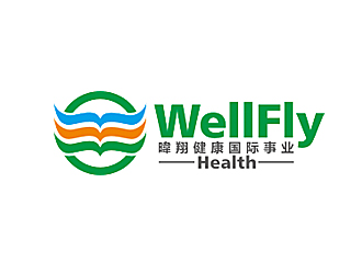 赵鹏的WellFly Health Care Co., Ltd. 暐翔健康国际事业股份有限公司logo设计