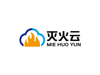 周金进的灭火云logologo设计