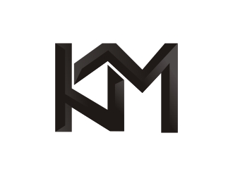 曾翼的KM服饰皮具logo设计