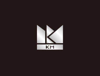 刘雪峰的KM服饰皮具logo设计