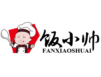 黄安悦的饭小帅外卖餐饮logo设计