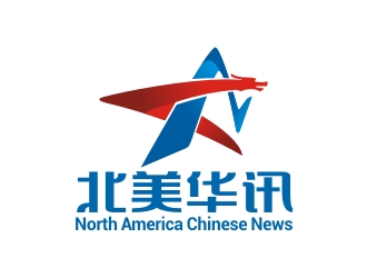 曾翼的北美华讯 North America Chinese Newslogo设计