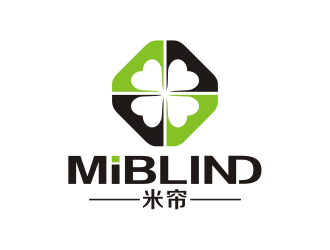 李泉辉的米帘  MIBLINDlogo设计