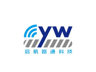 周金进的北京启帆路通科技有限公司（YW）logo设计