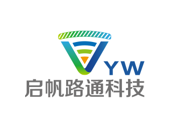 黄安悦的北京启帆路通科技有限公司（YW）logo设计
