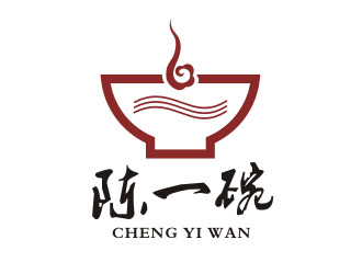 李泉辉的陈一碗重庆面馆标志logo设计