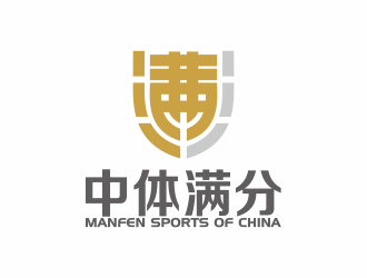 何嘉健的中体满分logo设计