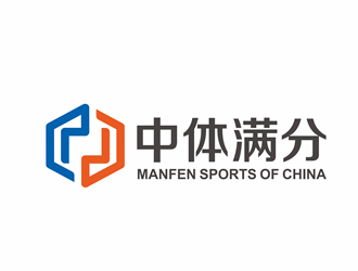 唐国强的中体满分logo设计