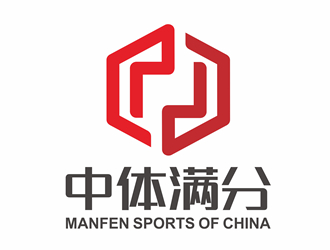 唐国强的中体满分logo设计