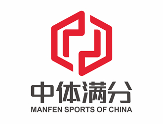 唐国强的中体满分logo设计