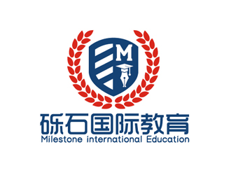 秦晓东的Milestone international Education  砾石国际教育logo设计