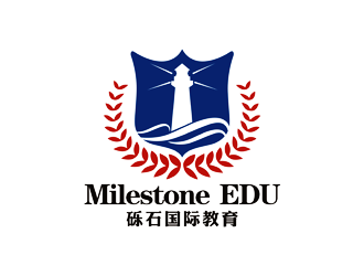 谭家强的Milestone international Education  砾石国际教育logo设计