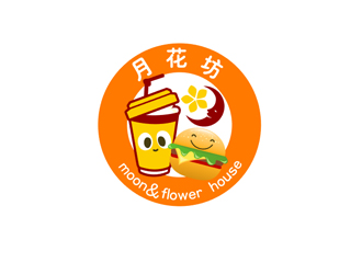 秦晓东的月花坊西式快餐logo设计