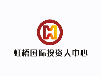 梁俊的虹桥国际投资人中心logo设计