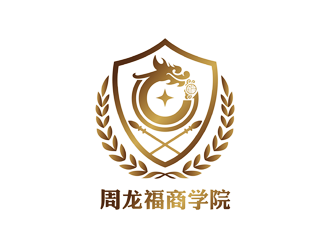 谭家强的周龙福商学院logo设计