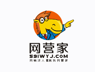 梁俊的北京网营家-网络营销卡通马logo设计logo设计