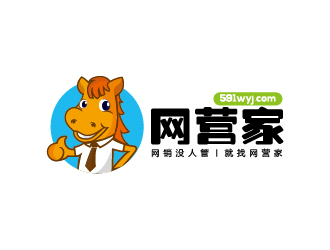 赵军的北京网营家-网络营销卡通马logo设计logo设计