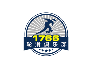 秦晓东的1766体育轮滑俱乐部logo设计