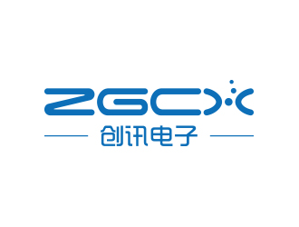 孙金泽的创讯电子，ZGCXlogo设计