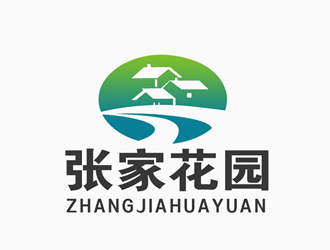 张青革的张家花园旅游民宿酒店标志logo设计