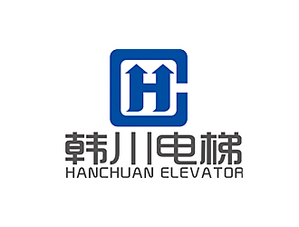 赵鹏的韩川电梯 机械制造业标志logo设计
