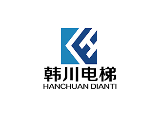 秦晓东的韩川电梯 机械制造业标志logo设计