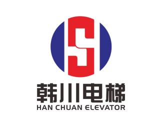 刘彩云的韩川电梯 机械制造业标志logo设计